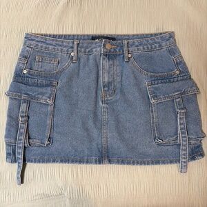cargo mini skirt